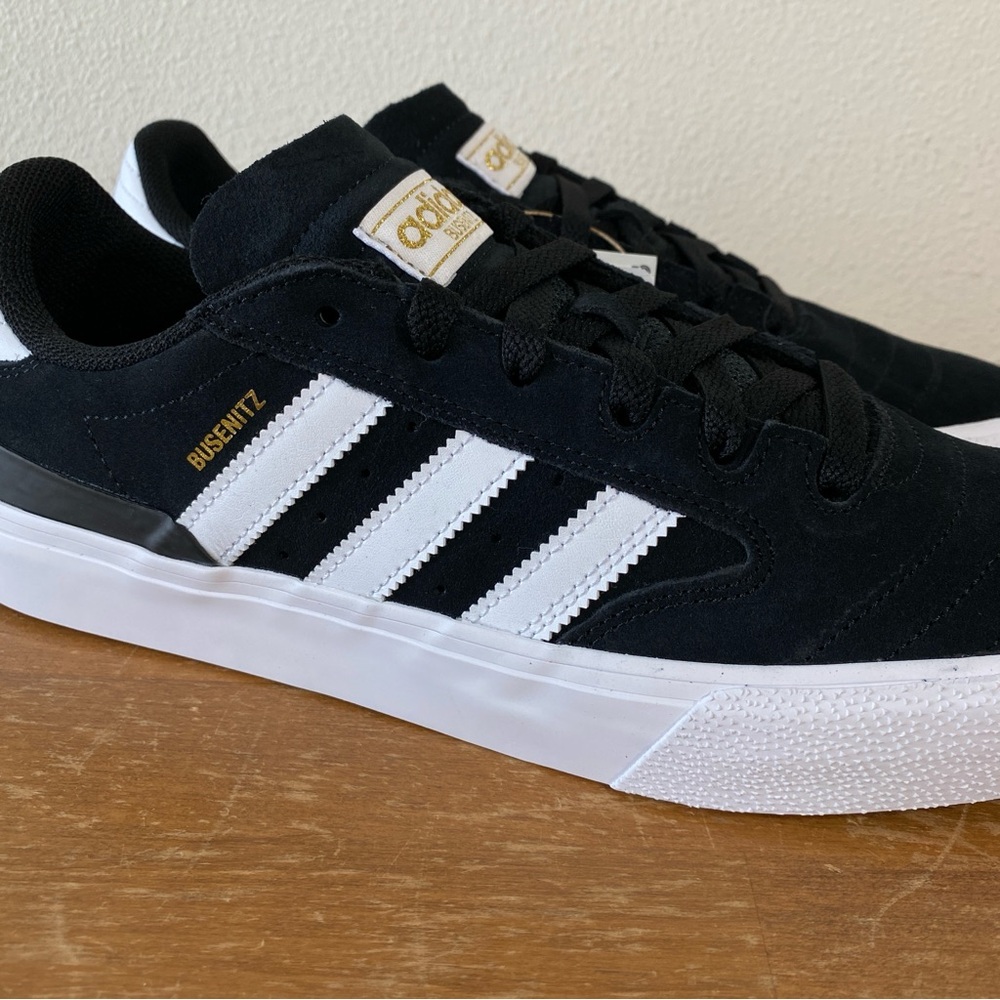 Adidas Busenitz Vulc II Black Suede White Skateboarding Shoe - Size 10 - Picture 3 of 13